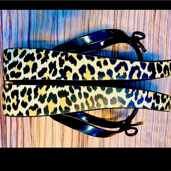 KATE SPADE ‘Rhett’ Leopard Bow Wedge Sandals size 9 - Picture 5 of 6